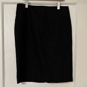 Banana Republic Classic Black Wool Pencil Skirt